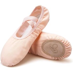 imageStelle Ballet Shoes for Women Girls Canvas Ballet Slipper Dance Shoes Yoga ShoesBallet Pink2