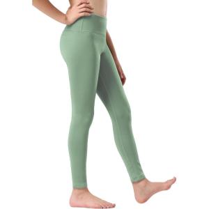 imageStelle Girls Fleece Lined Leggings Youth High Waist Warm Winter Athletic Yoga Pants with Hidden PocketJade Green