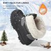 imageStelle Boys Girls Snow Boots for Toddler Kids Winter Outdoor Non Slip Waterproof Mid Calf Warm Shoes with Fur LinedGrey