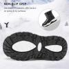 imageStelle Toddler Snow Boots Boys Girls Winter Cold Weather Waterproof Non Slip Warm Shoes for Little KidsBlack