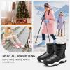 imageStelle Toddler Snow Boots Boys Girls Winter Cold Weather Waterproof Non Slip Warm Shoes for Little KidsBlack