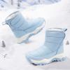 imageStelle Toddler Snow Boots Boys Girls Winter Cold Weather Waterproof Non Slip Warm Shoes for Little KidsIcy Blue