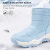 imageStelle Toddler Snow Boots Boys Girls Winter Cold Weather Waterproof Non Slip Warm Shoes for Little KidsIcy Blue