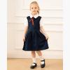 imageStelle School Shoes for Girls Mary Jane Dress Shoes Uniform Flats LittleBig KidsBlack