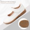 imageStelle School Shoes for Girls Mary Jane Dress Shoes Uniform Flats LittleBig KidsWhite