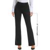 imageStelle Women 28quot30quot 32quot Bootcut Dress Pants Business Casual Work Pants with Pockets Pull On Regular Slacks for OfficeBlack