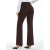 imageStelle Women 28quot30quot 32quot Bootcut Dress Pants Business Casual Work Pants with Pockets Pull On Regular Slacks for OfficeCoffee