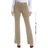imageStelle Women 28quot30quot 32quot Bootcut Dress Pants Business Casual Work Pants with Pockets Pull On Regular Slacks for OfficeGrey Khaki