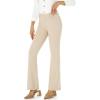 imageStelle Women 28quot30quot 32quot Bootcut Dress Pants Business Casual Work Pants with Pockets Pull On Regular Slacks for OfficeDune