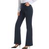 imageStelle Women 28quot30quot 32quot Bootcut Dress Pants Business Casual Work Pants with Pockets Pull On Regular Slacks for OfficeNavy