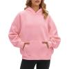 imageSTELLE Women Hoodies Oversized Fleece Long Sleeve Comfy Casual Pullover Sweatshirts 2025 Winter Fall OutfitsPink