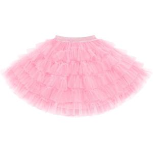 imageStelle Girls Tutu Skirt 5 Layers Fluffy Tulle Dance Ballet Skirt Princess Birthday Party CostumePink