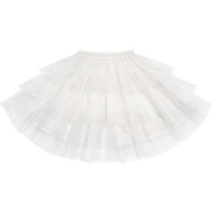 imageStelle Girls Tutu Skirt 5 Layers Fluffy Tulle Dance Ballet Skirt Princess Birthday Party CostumeWhite