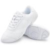 imageStelle Cheer Shoes Women White Cheerleading Athletic Dance Shoes Training Breathable Lightweight Competition Tennis SneakersWhite