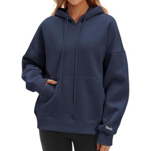 imageSTELLE Womens Oversized Hoodies Fleece Sweatshirts Fall Fashion 2026 Pullover Sweaters Winter ClothesNavy