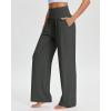 image:imageSTELLE Wide Leg Lounge Pants for Women Comfy High Waisted Yoga Sweatpants Casual Loose Flowy Pants 262830 InseamCharcoal