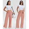 image:imageSTELLE Wide Leg Lounge Pants for Women Comfy High Waisted Yoga Sweatpants Casual Loose Flowy Pants 262830 InseamDusty Pink