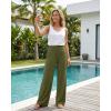 image:imageSTELLE Wide Leg Lounge Pants for Women Comfy High Waisted Yoga Sweatpants Casual Loose Flowy Pants 262830 InseamOlive Green