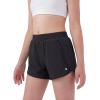 image:imageStelle Girls Athletic Shorts with Zipper Pockets Elastic Waist Running Basketball Volleyball Soccer Shorts for Teen KidsBlack