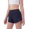 image:imageStelle Girls Athletic Shorts with Zipper Pockets Elastic Waist Running Basketball Volleyball Soccer Shorts for Teen KidsNavy