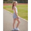 image:imageStelle Girls Athletic Shorts with Zipper Pockets Elastic Waist Running Basketball Volleyball Soccer Shorts for Teen KidsPurple Haze