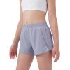 image:imageStelle Girls Athletic Shorts with Zipper Pockets Elastic Waist Running Basketball Volleyball Soccer Shorts for Teen KidsPurple Haze
