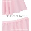 image:imageStelle Girls Ballet Skirt Chiffon Dance Skirt for Girls with Mesh Bowknot Elastic Waist Pullon Skirts for BalletBallet Pink