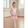 image:imageStelle Girls Ballet Skirt Chiffon Dance Skirt for Girls with Mesh Bowknot Elastic Waist Pullon Skirts for BalletBallet Pink