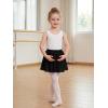 image:imageStelle Girls Ballet Skirt Chiffon Dance Skirt for Girls with Mesh Bowknot Elastic Waist Pullon Skirts for BalletBlack