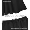 image:imageStelle Girls Ballet Skirt Chiffon Dance Skirt for Girls with Mesh Bowknot Elastic Waist Pullon Skirts for BalletBlack