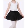 image:imageStelle Girls Ballet Skirt Chiffon Dance Skirt for Girls with Mesh Bowknot Elastic Waist Pullon Skirts for BalletBlack