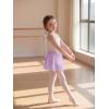 image:imageStelle Girls Ballet Skirt Chiffon Dance Skirt for Girls with Mesh Bowknot Elastic Waist Pullon Skirts for BalletLavender