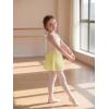 image:imageStelle Girls Ballet Skirt Chiffon Dance Skirt for Girls with Mesh Bowknot Elastic Waist Pullon Skirts for BalletLemon Butter