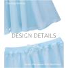 image:imageStelle Girls Ballet Skirt Chiffon Dance Skirt for Girls with Mesh Bowknot Elastic Waist Pullon Skirts for BalletLight Blue