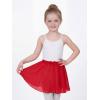 image:imageStelle Girls Ballet Skirt Chiffon Dance Skirt for Girls with Mesh Bowknot Elastic Waist Pullon Skirts for BalletRed
