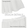 image:imageStelle Girls Ballet Skirt Chiffon Dance Skirt for Girls with Mesh Bowknot Elastic Waist Pullon Skirts for BalletWhite