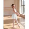 image:imageStelle Girls Ballet Skirt Chiffon Dance Skirt for Girls with Mesh Bowknot Elastic Waist Pullon Skirts for BalletWhite