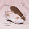 image:imageStelle Girls Dress Shoes Closed Toe Heels Ankle Strap Pumps Sandals Flower Wedding Party Princess Shoes for Toddler Little Big KidRainbow