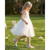 image:imageStelle Girls Dress Shoes Closed Toe Heels Ankle Strap Pumps Sandals Flower Wedding Party Princess Shoes for Toddler Little Big KidSilver