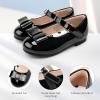 image:imageStelle Girls Dress Shoes Toddler Mary Jane Shoes Flats with Bow for ToddlerLittleBig KidsBlack