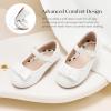 image:imageStelle Girls Dress Shoes Toddler Mary Jane Shoes Flats with Bow for ToddlerLittleBig KidsWhite
