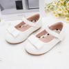 image:imageStelle Girls Dress Shoes Toddler Mary Jane Shoes Flats with Bow for ToddlerLittleBig KidsWhite