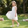 image:imageStelle Girls Dress Shoes Toddler Mary Jane Shoes Flats with Bow for ToddlerLittleBig KidsWhite