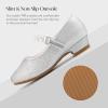 image:imageStelle Girls Dress Shoes White Flower Girl Shoe Mary Jane Low Heels for Wedding ToddlerLittleBig KidSilver2shiny Strap