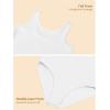 image:imageStelle Leotards for Girls Sleeveless Scoop Neck Dance Ballet Tank Leotard Gymnastics OutfitsWhite