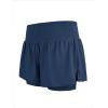 image:imageStelle Women 2 in 1 Running Shorts Flowy Athletic Short High Waisted Workout Tennis Gym Short with Liner PocketsNavy