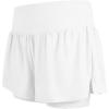 image:imageStelle Women 2 in 1 Running Shorts Flowy Athletic Short High Waisted Workout Tennis Gym Short with Liner PocketsWhite