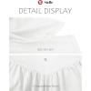 image:imageStelle Women 2 in 1 Running Shorts Flowy Athletic Short High Waisted Workout Tennis Gym Short with Liner PocketsWhite