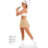 image:imageStelle Women Tennis Skirt Golf Skorts Athletic High Waisted with Pockets Inner Shorts Sport Workout Pleated PickleballKhaki