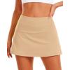 image:imageStelle Women Tennis Skirt Golf Skorts Athletic High Waisted with Pockets Inner Shorts Sport Workout Pleated PickleballKhaki